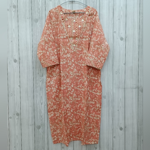 Partywear kurta plazo dupatta set - Picture 2 of 11